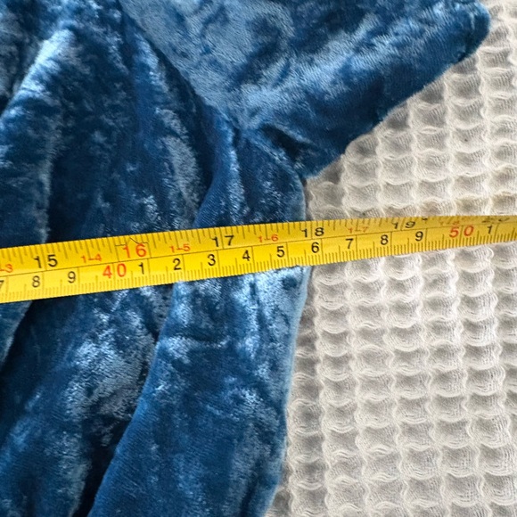 Anthropologie Blue Velvet Mini Dress - Picture 9 of 9